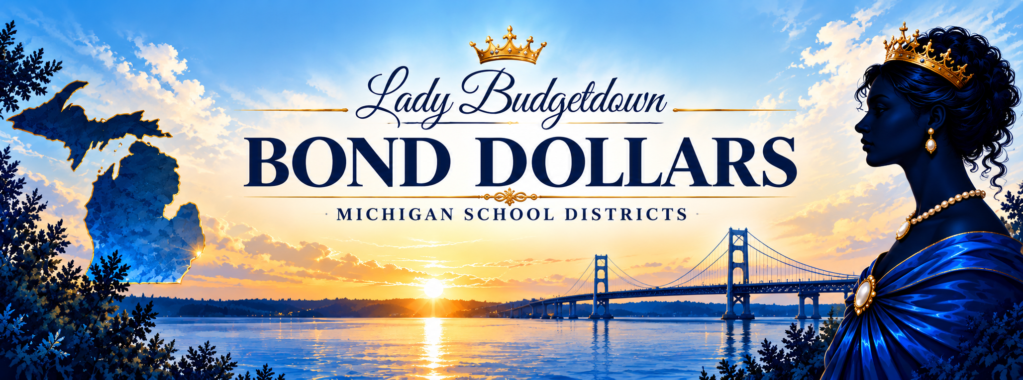 Lady Budgetdown Bond Dollars banner