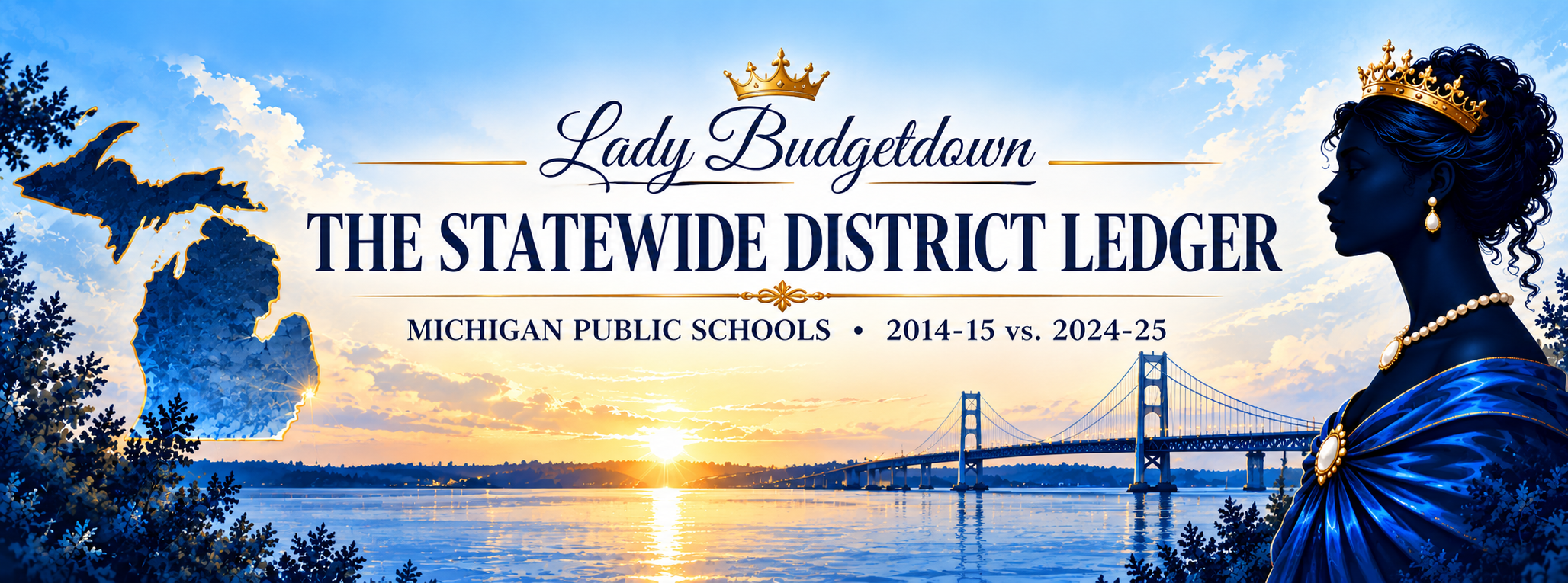 Lady Budgetdown — The Statewide District Ledger