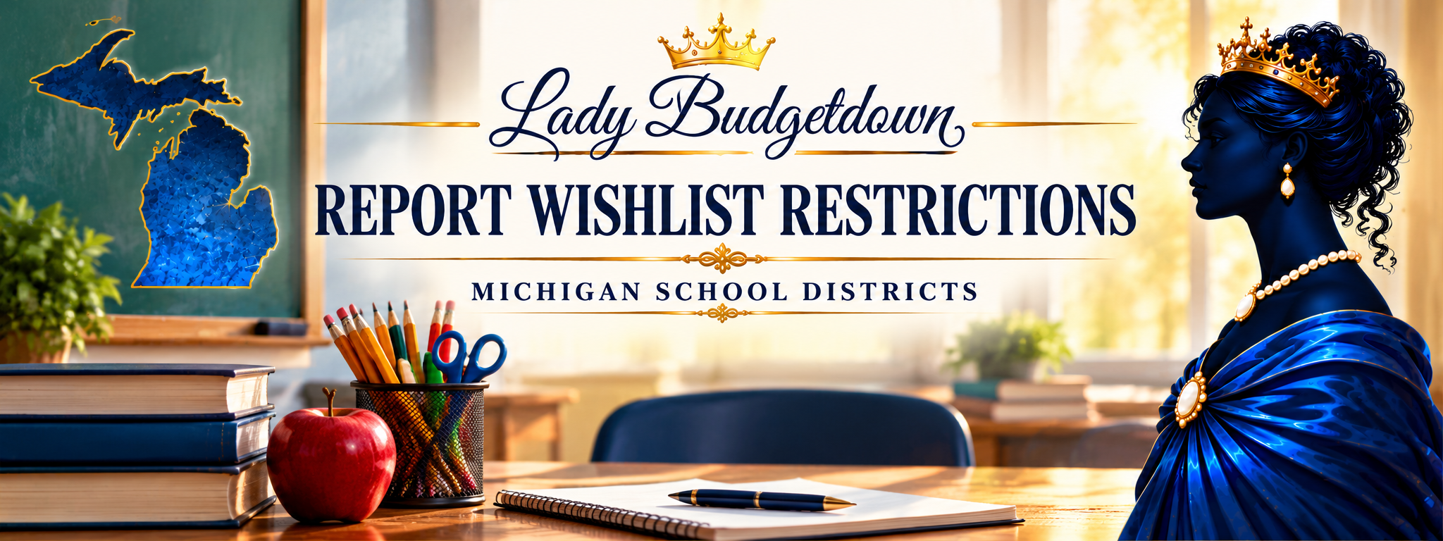 Lady Budgetdown classroom wishlist restrictions